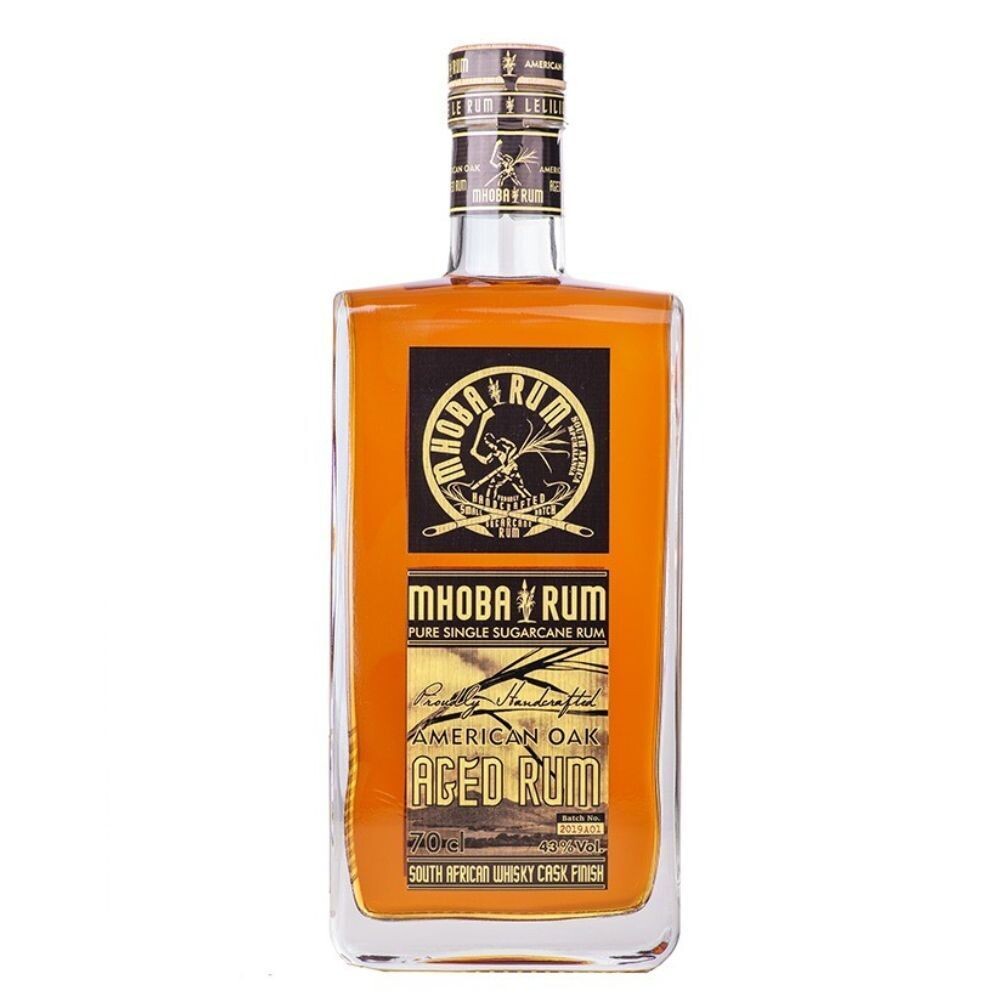 Mhoba Rum - American Oak Aged - 43% Mhoba Rum - American Oak Aged - 43%