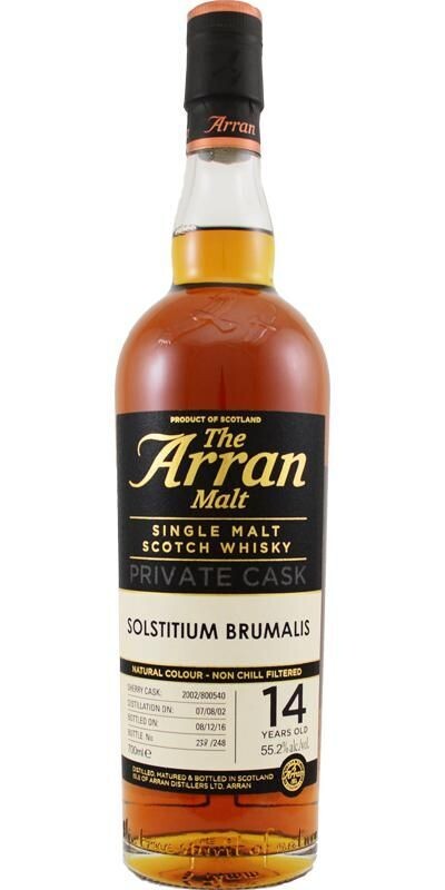 Arran Private Cask 14 years - Solstitium Brumalis - 55.2% Arran Private Cask 14 years - Solstitium Brumalis - 55.2%