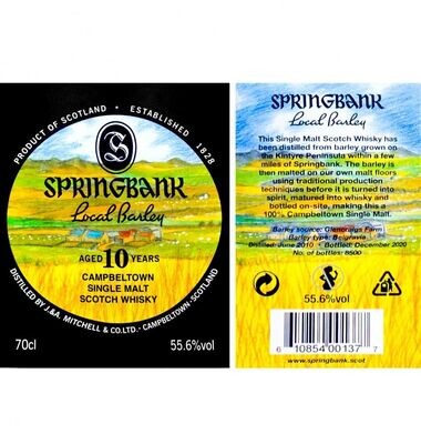 Springbank 10 years - Local Barley - 55.6%