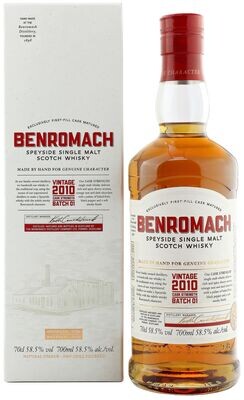 Benromach Vintage 2010 - Cask Strenght Batch 1 - 58.5%