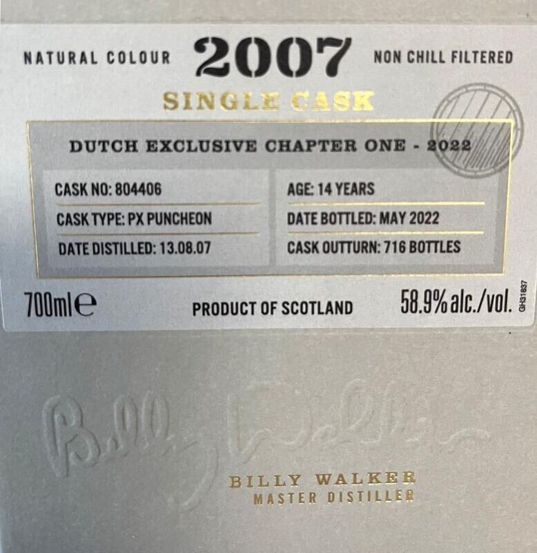 GlenAllachie 14 years - 2007 – The Netherlands exclusive - Chapter 1 - 58.9%