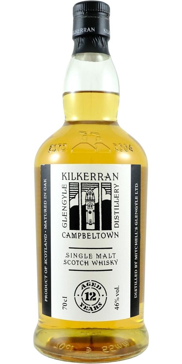 Kilkerran 12 years Campbeltown - 46% - Zonder koker! Kilkerran 12 years Campbeltown - 46% - Zonder koker!