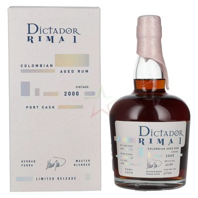 Dictador Rima 1 - Vintage 2000 - Port Cask - 44%