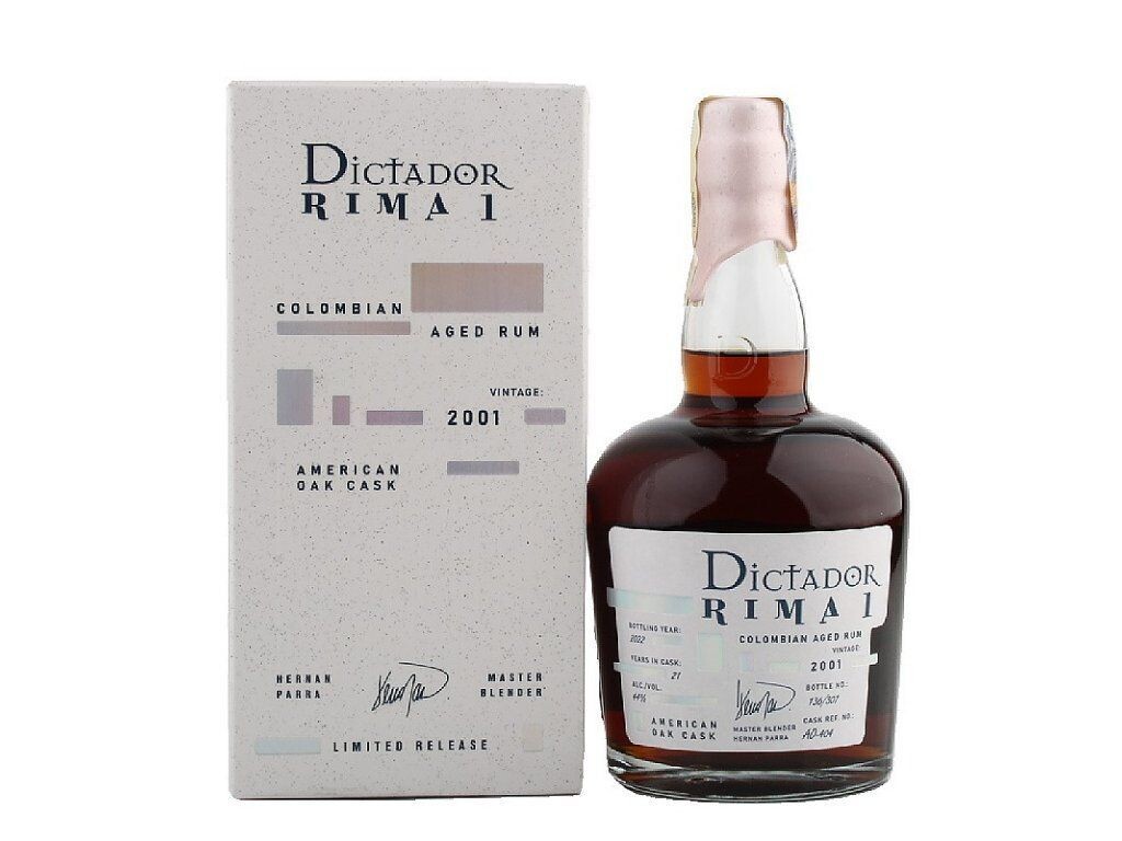 Dictador Rima 1 - Vintage 2001 - American Oak Cask - 44% Dictador Rima 1 - Vintage 2001 - American Oak Cask - 44%