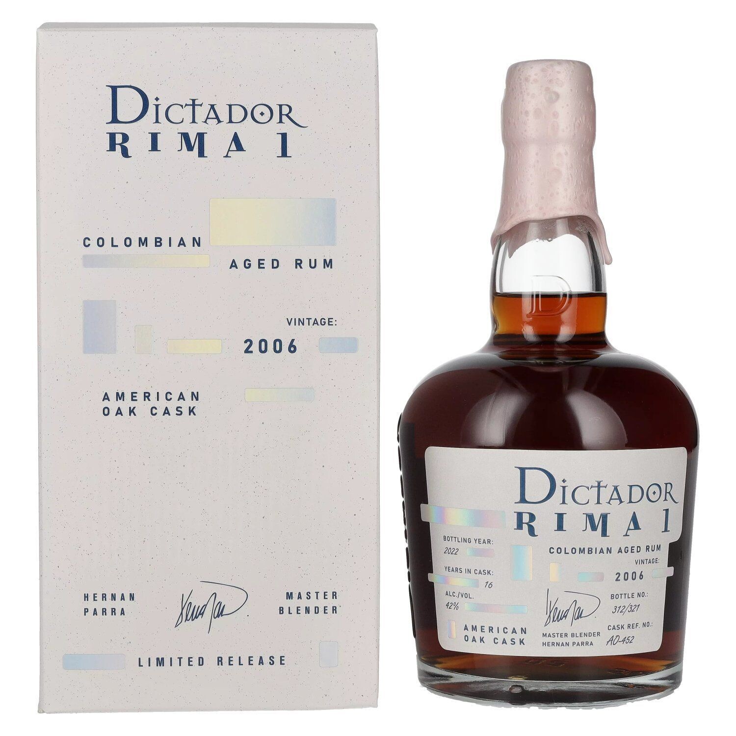Dictador Rima 1 - Vintage 2006 - American Oak Cask - 42% Dictador Rima 1 - Vintage 2006 - American Oak Cask - 42%
