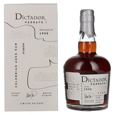 Dictador Parrafo 1 - Vintage 1998 - Port Cask - 43%