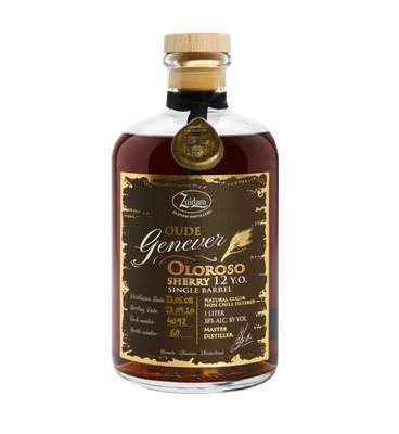 Zuidam Oude Genever Oloroso 12 years - Single Barrel - 38%