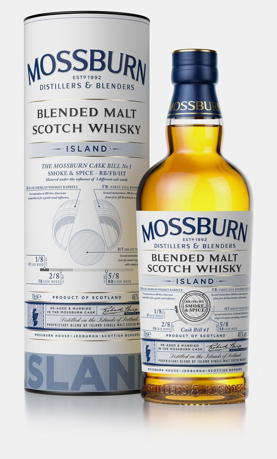 Mossburn Blended Malt Whisky No. 1 - 46% Mossburn Blended Malt Whisky No. 1 - 46%