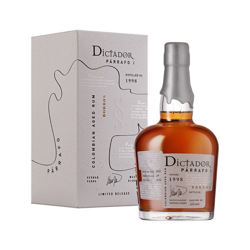 Dictador Parrafo 1 - Vintage 1998 - Bourbon Cask - 41% Dictador Parrafo 1 - Vintage 1998 - Bourbon Cask - 41%
