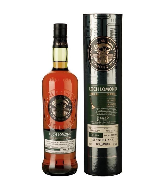 Loch Lomond Single Cask - 2007 - 2018 Cask #18/189-4 - Negro Barolo Wine Cask Finish - 51.5% Loch Lomond Single Cask - 2007 - 2018 Cask #18/189-4 - Negro Barolo Wine Cask Finish - 51.5%