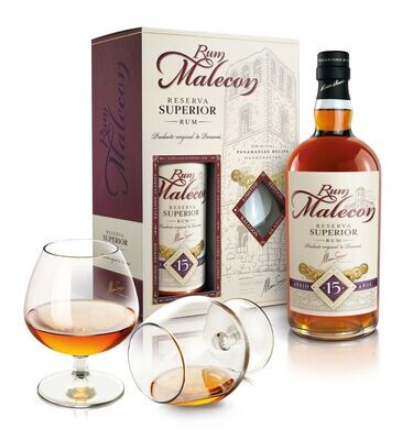 Malecon Reserva Superior - 12 years - Cadeauverpakking - 40% Malecon Reserva Superior - 12 years - Cadeauverpakking - 40%