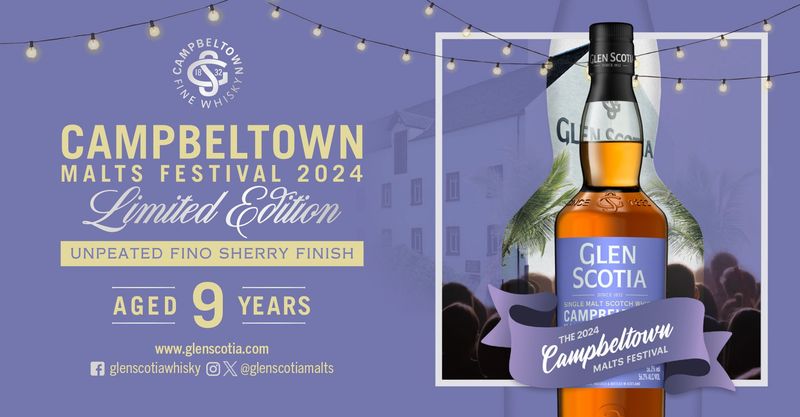 Glen Scotia 9 years - Unpeated Fino Sherry Cask - Campbeltown Festival 2024 - 56.2%