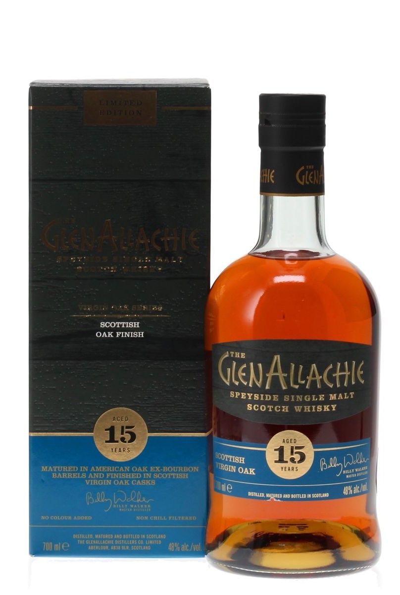 GlenAllachie 15 years - Virgin Oak Series - Scottish Oak Finish - 48% GlenAllachie 15 years - Virgin Oak Series - Scottish Oak Finish - 48%