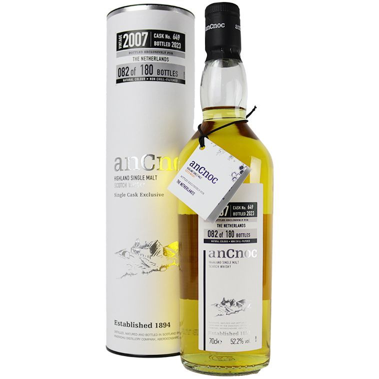 anCnoc - Vintage 2007 - Cask 649 - Exclusively for the Netherlands - 52.2% anCnoc - Vintage 2007 - Cask 649 - Exclusively for the Netherlands - 52.2%