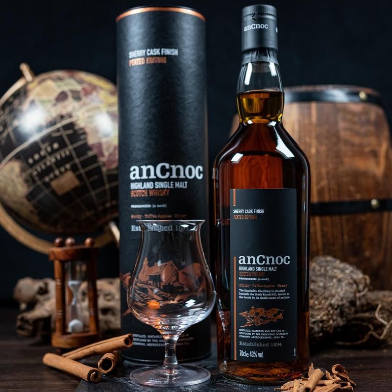 anCnoc - Sherry Cask Finish - Peated Edition - 43%