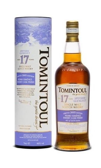 Tomintoul 17 years - Limited 2005 - Pedro Ximenez Sherry Cask Finished - 46% Tomintoul 17 years - Limited 2005 - Pedro Ximenez Sherry Cask Finished - 46%