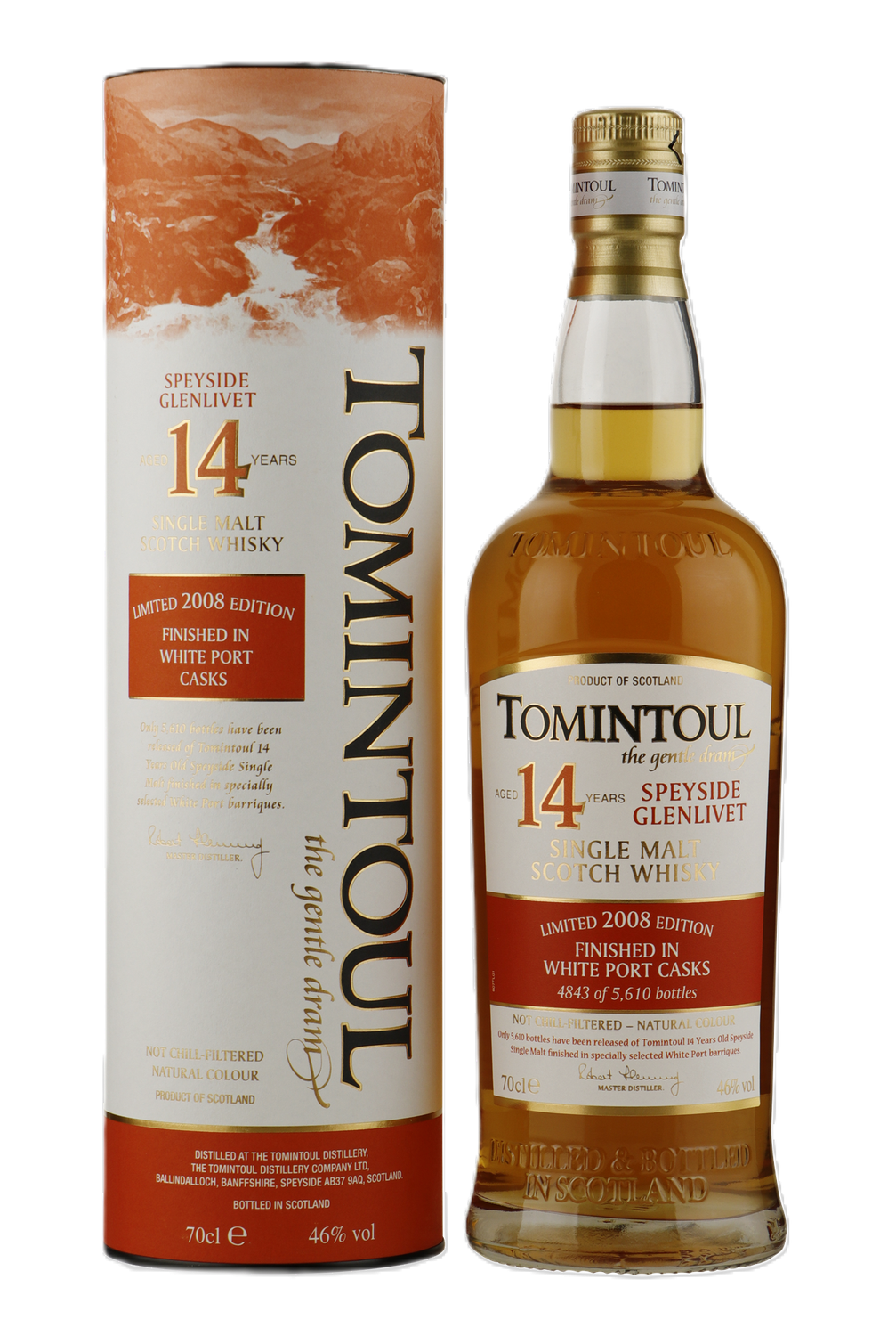 Tomintoul 14 years - Limited 2008 - White Port Cask Finished - 46% Tomintoul 14 years - Limited 2008 - White Port Cask Finished - 46%