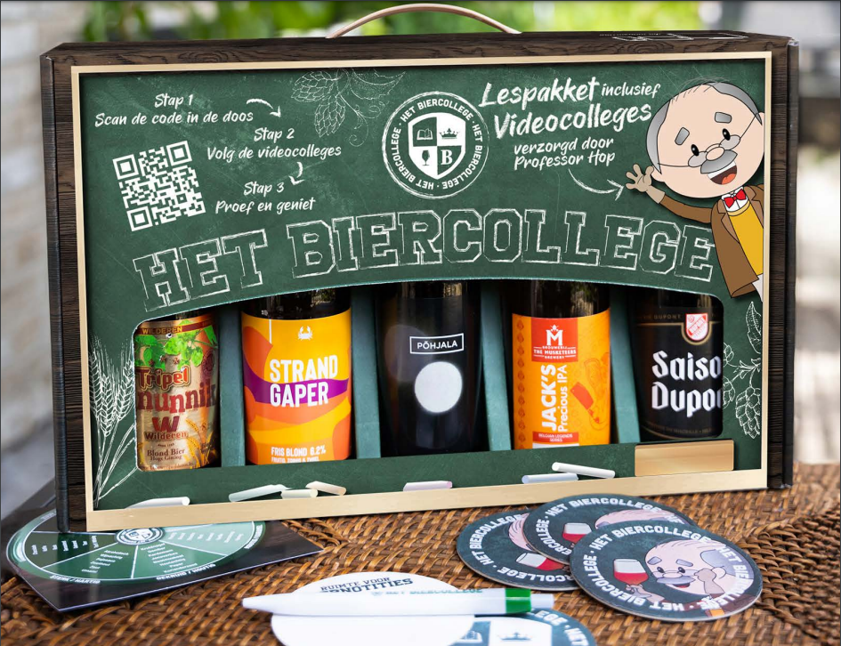 Het Biercollege - cadeaudoos - bierproeverij Het Biercollege - cadeaudoos - bierproeverij