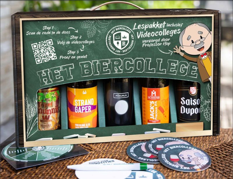 Het Biercollege - cadeaudoos - bierproeverij Het Biercollege - cadeaudoos - bierproeverij