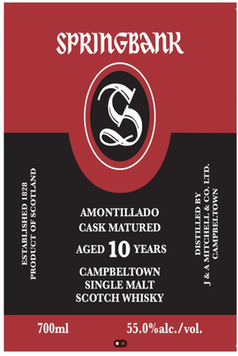 Springbank 10 years - Amontillado - 55%