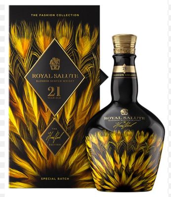 Chivas Regal Royal Salute - 21 years Harris Read Edition Gold