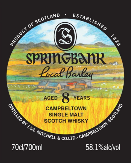 Springbank Local Barley - 8 years - 58,1%