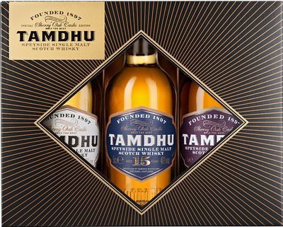 Tamdhu tastingset met een 12 - 15 en 18 jaar oude whisky