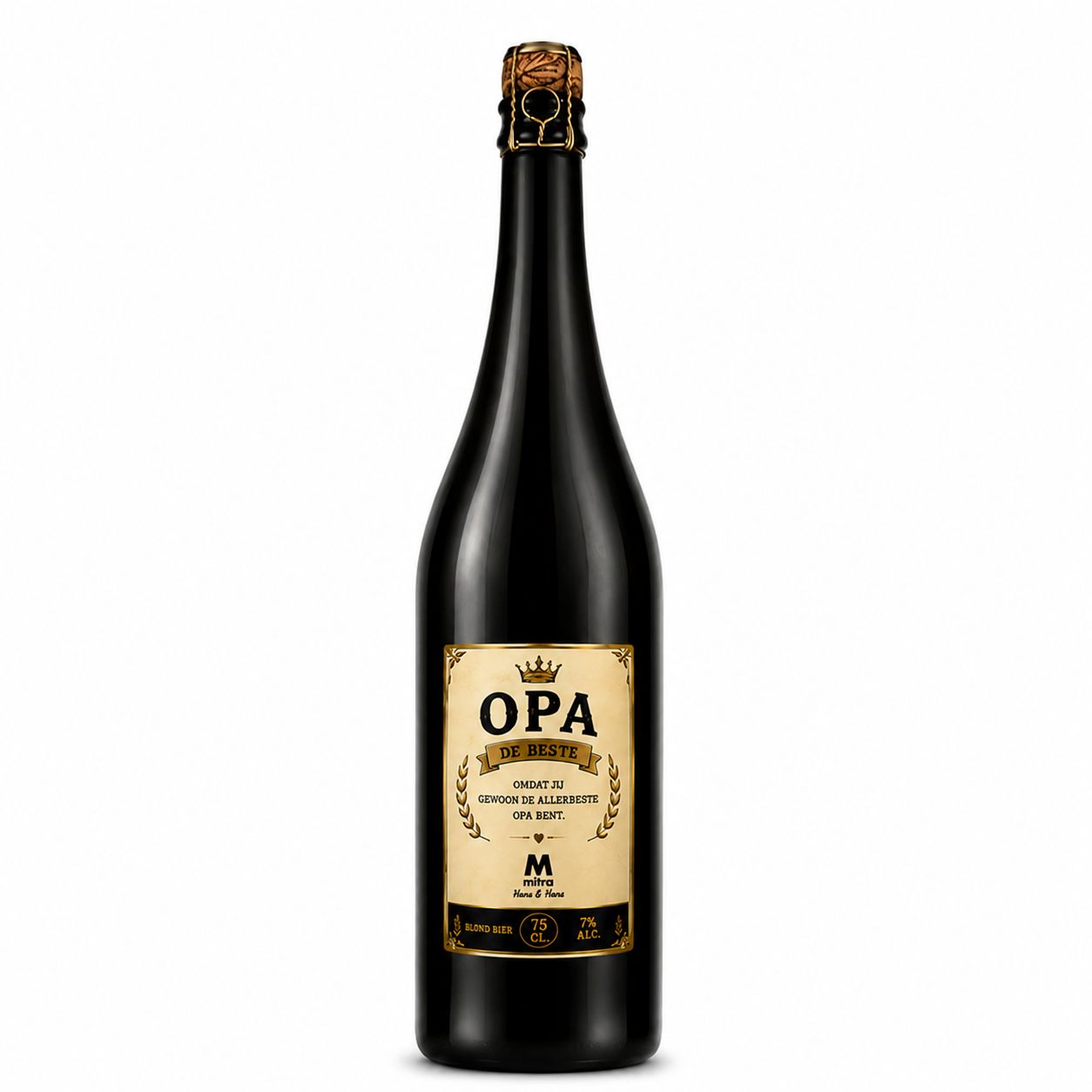 Opa Bier - grote fles 0.75cl. Opa Bier - grote fles 0.75cl.