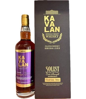 Kavalan Solist Peated - Single Cask Strength - 51,6%