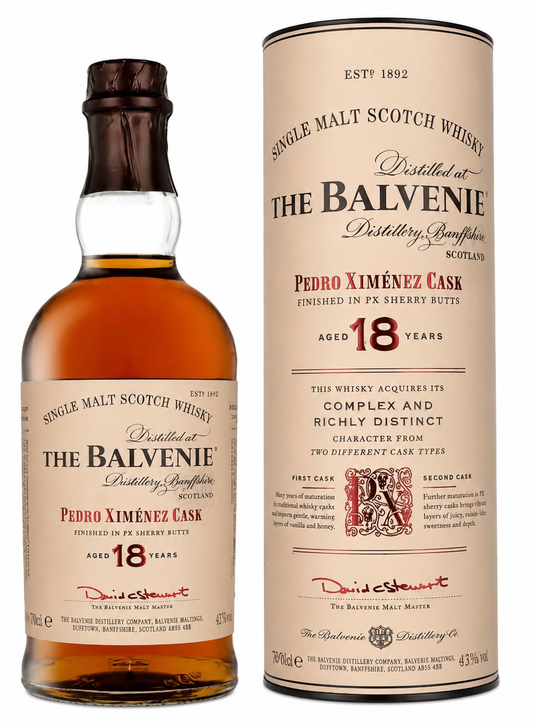 Balvenie 18 years - Pedro Ximénez Cask - 48.7% Balvenie 18 years - Pedro Ximénez Cask - 48.7%