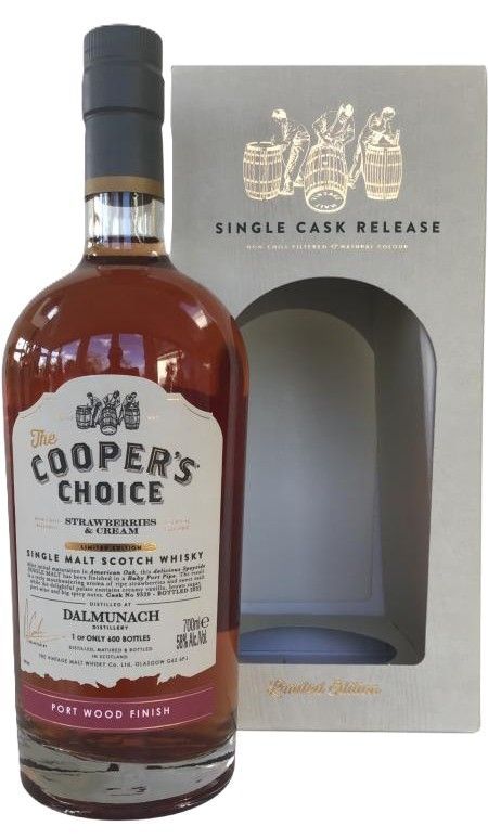 Dalmunach - Cooper's Choice - Port Wood Finish - 58% Dalmunach - Cooper's Choice - Port Wood Finish - 58%