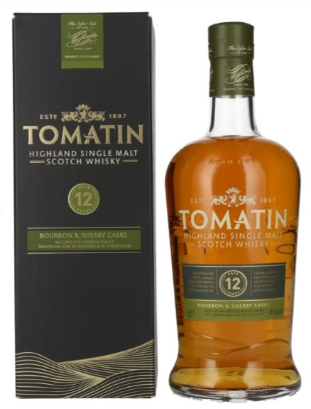 Tomatin 12 years Bourbon & Sherry Cask - 43% Tomatin 12 years Bourbon & Sherry Cask - 43%