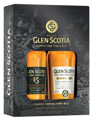 Glen Scotia Cadeau-set - Double Cask - 15 years Glen Scotia Cadeau-set - Double Cask - 15 years