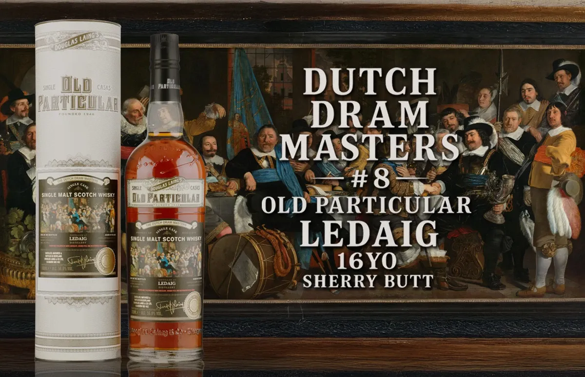 Old Particular - The Dutch Dram Masters - Ledaig 16 years old Sherry Butt - Batch 8 - 56.8% Old Particular - The Dutch Dram Masters - Ledaig 16 years old Sherry Butt - Batch 8 - 56.8%