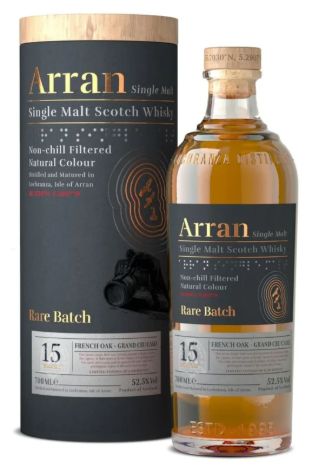 Arran 15 years - Rare Batch - Bordeaux French Oak - Grand Cru - limited edition - 52.5%.