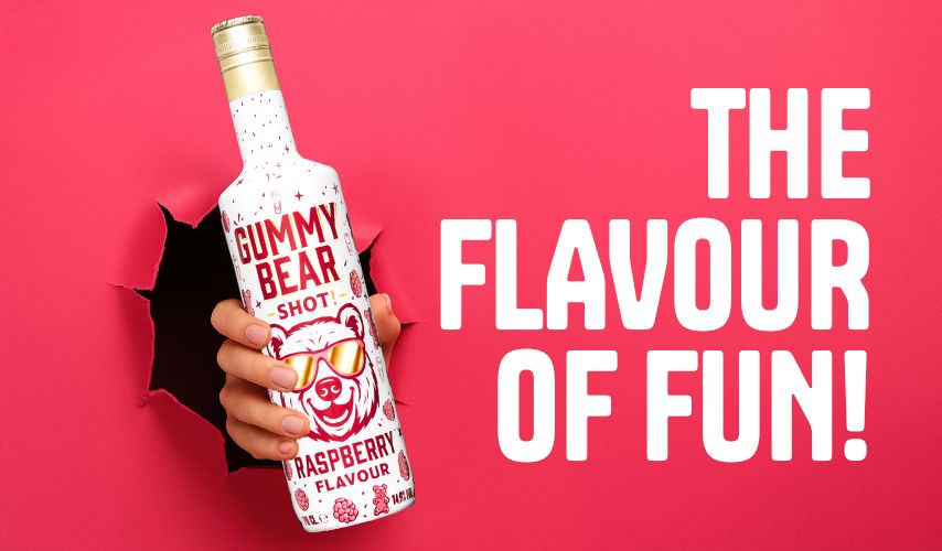Gummy Bear Shot - Raspberry flavour - 14.9%
