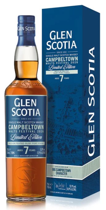 Glen Scotia  - 7 years - Campbeltown Malt Festival 2026 Cask Strength - 53.9%
