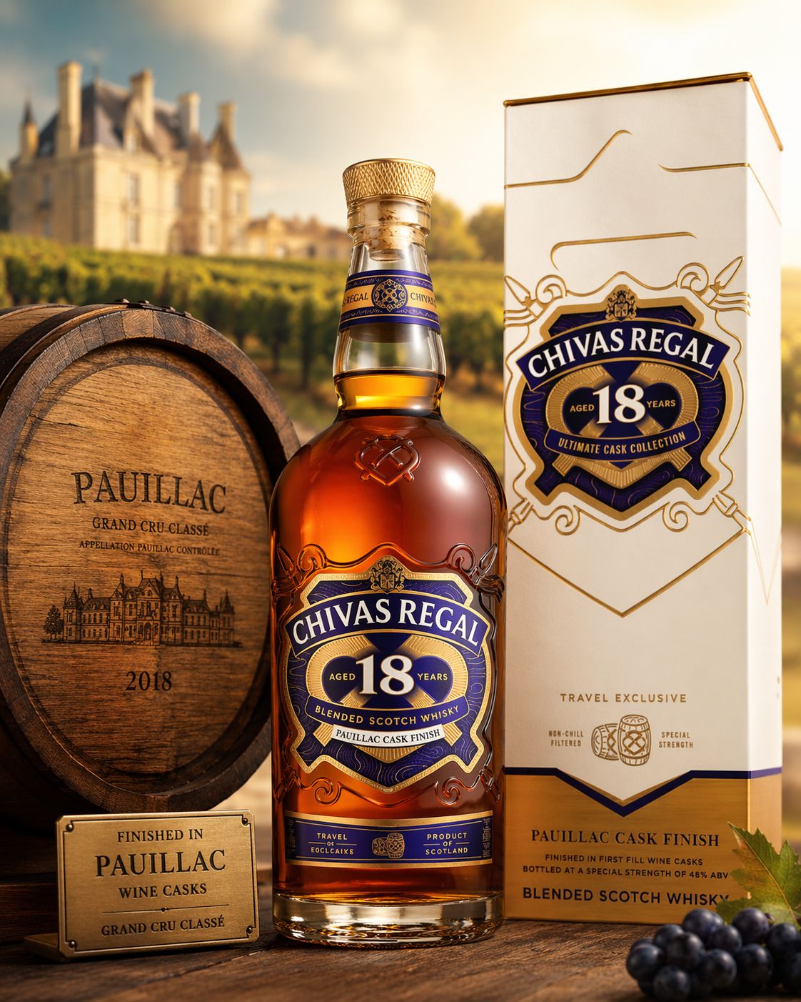 Chivas Regal 18 years - Pauiilac Cask Finish - 48% - Liter