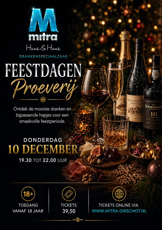 Ticket voor de Feestdagen proeverij op donderdag 10 december 2026