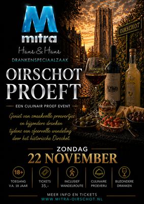 Ticket voor de "Oirschot Proeft" middag op zondag 22 november 2026