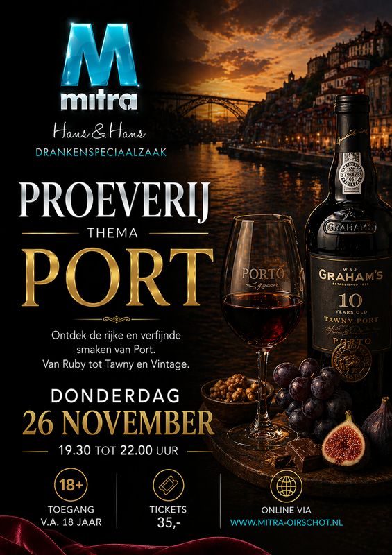 Ticket voor de Port Proef Avond op donderdag 26 november 2026