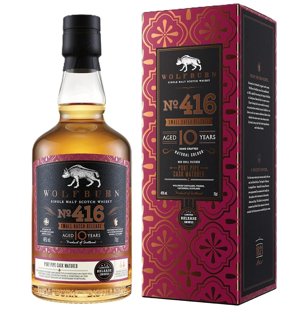 Wolfburn - Small Batch No 416 - Port Pipe Finish - 46%
