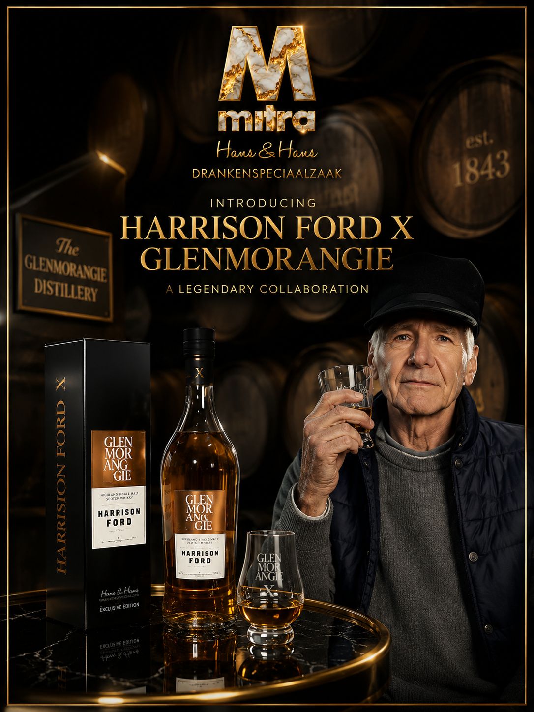 Glenmorangie Harrison Ford limited edtion - 46.5% - PRE ORDER - verwacht juni 2026 - bestel nu! Glenmorangie Harrison Ford limited edtion - 46.5% - PRE ORDER - verwacht juni 2026 - bestel nu!