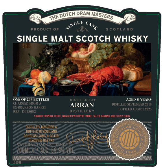 Old Particular - The Dutch Dram Masters - Arran 8 years - Peated - Batch 9 - 59.9% Old Particular - The Dutch Dram Masters - Arran 8 years - Peated - Batch 9 - 59.9%