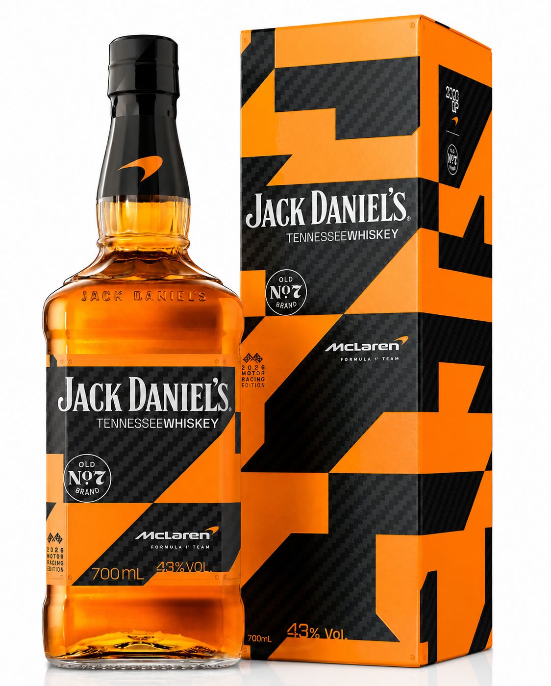 Jack Daniel's McLaren Limited Edition - 43% - Batch 4 - 2026 - met doos! PRE ORDER - Verwacht half juni - bestel nu! Jack Daniel's McLaren Limited Edition - 43% - Batch 4 - 2026 - met doos! PRE ORDER - Verwacht half juni - bestel nu!