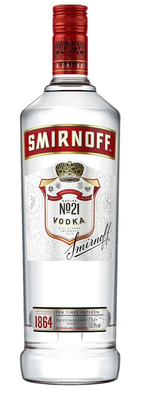 Smirnoff Red - 1 Liter - 37.5% Smirnoff Red - 1 Liter - 37.5%