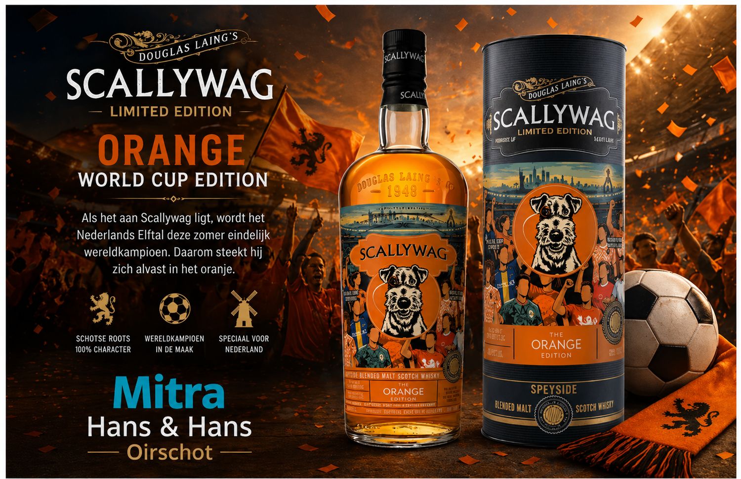 Scallywag Orange World Cup Edition - 61% - PRE ORDER - verwacht begin juni - bestel nu! Scallywag Orange World Cup Edition - 61% - PRE ORDER - verwacht begin juni - bestel nu!