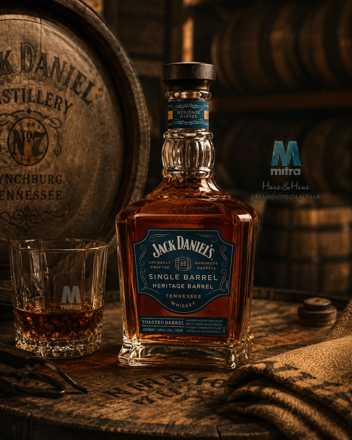 Jack Daniel's Heritage Barrel - 50% Jack Daniel's Heritage Barrel - 50%