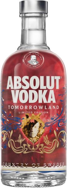 Absolut Vodka - Tomorrowland 2026 Limited Edition - RED - 40%
