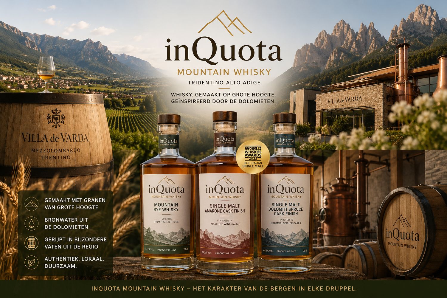 InQuota Mountain Whisky - Peated - 55.4%